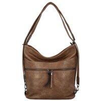 Dámsky kabelko/batoh tmavo béžový - Romina & Co Bags Aglaia