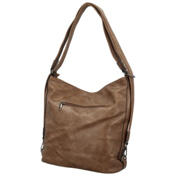 Dámsky kabelko/batoh tmavo béžový - Romina & Co Bags Aglaia