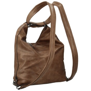 Dámsky kabelko/batoh tmavo béžový - Romina & Co Bags Aglaia