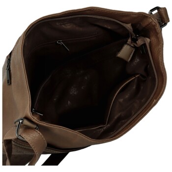 Dámska crossbody kabelka tmavo béžová - Romina & Co Bags Gemma