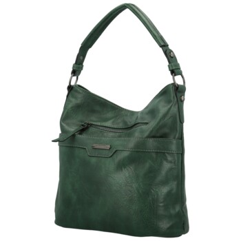 Dámska kabelka na rameno tmavo zelená - Romina & Co Bags Elisa