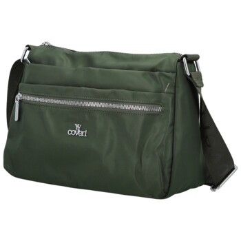 Dámska crossbody kabelka tmavo zelená - Coveri Oljana