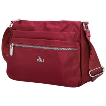 Dámska crossbody kabelka vínová - Coveri Oljana