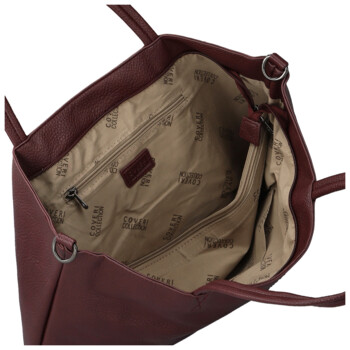 Dámska kabelka na rameno tmavo červená - Coveri Lusy