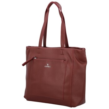 Dámska kabelka na rameno vínová - Coveri Eniola