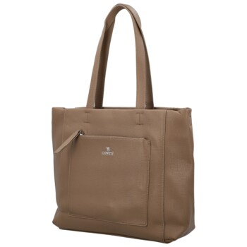 Dámska kabelka na rameno tmavo béžová - Coveri Eniola