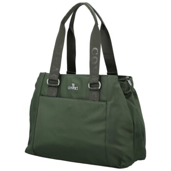 Dámska kabelka do ruky tmavo zelená - Coveri Fabricie