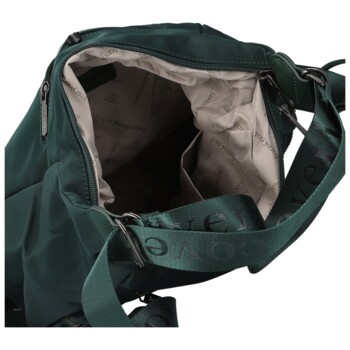 Dámsky kabelko/batoh tmavo zelený - Coveri Velixa