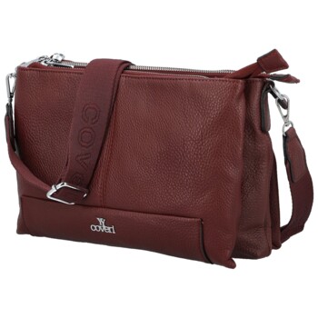 Dámska crossbody kabelka vínová - Coveri Petri