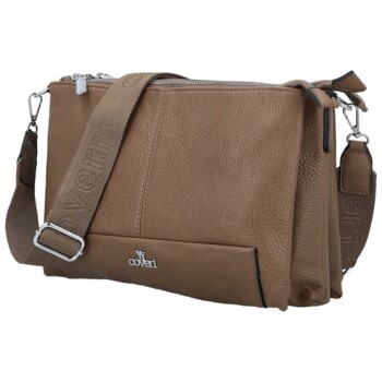 Dámska crossbody kabelka tmavo béžová - Coveri Petri