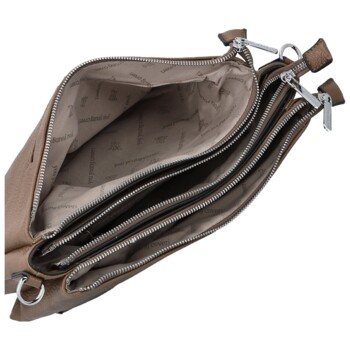 Dámska crossbody kabelka tmavo béžová - Coveri Petri