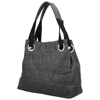 Dámska kabelka na rameno tmavo šedá - Firenze Santi