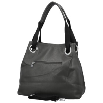 Dámska kabelka na rameno tmavo šedá - Firenze Santi