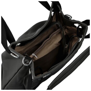 Dámska kabelka na rameno tmavo šedá - Firenze Santi