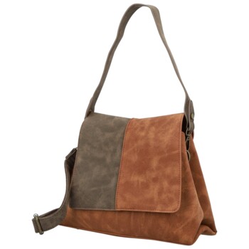 Dámska kabelka cez rameno hnedá - Paolo bags Naiara