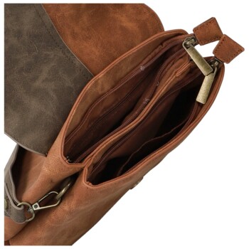 Dámska kabelka cez rameno hnedá - Paolo bags Naiara