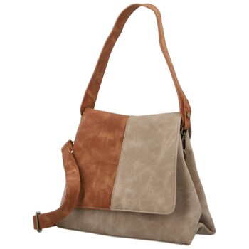 Dámska kabelka cez rameno béžová - Paolo bags Naiara