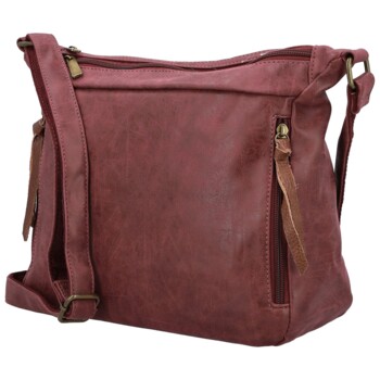 Dámska crossbody kabelka vínová - Firenze Egona