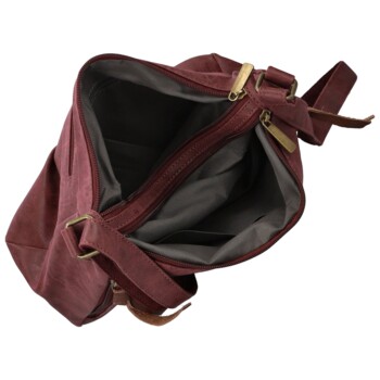Dámska crossbody kabelka vínová - Firenze Egona