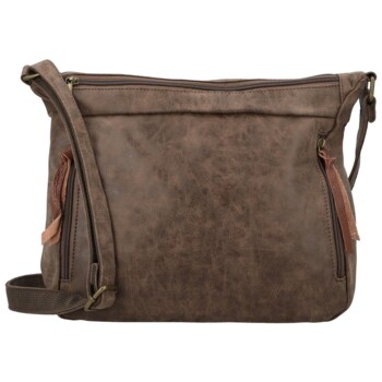 Dámska crossbody kabelka coffee - Firenze Egona
