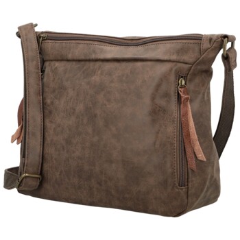 Dámska crossbody kabelka coffee - Firenze Egona