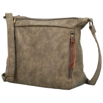 Dámska crossbody kabelka tmavo béžová - Firenze Egona
