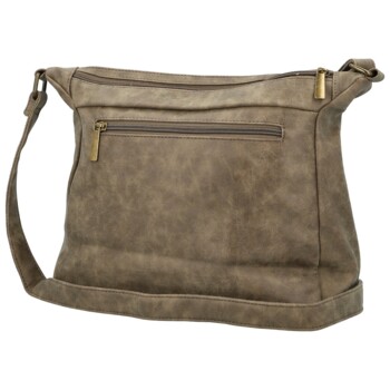 Dámska crossbody kabelka tmavo béžová - Firenze Egona