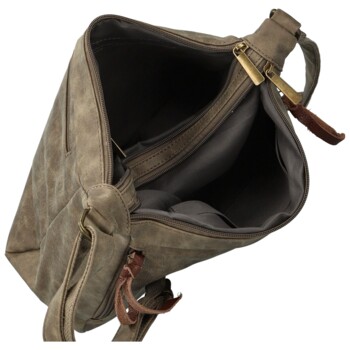 Dámska crossbody kabelka tmavo béžová - Firenze Egona
