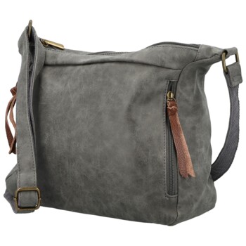 Dámska crossbody kabelka tmavo šedá - Firenze Egona
