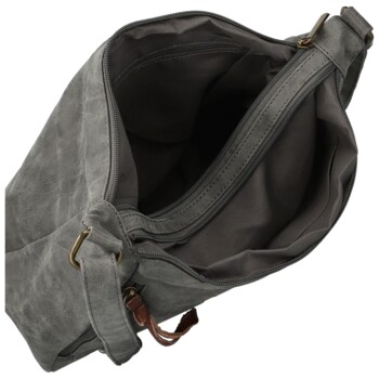 Dámska crossbody kabelka tmavo šedá - Firenze Egona