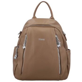 Dámsky batoh tmavo béžový - Firenze Santé