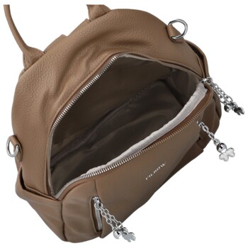 Dámsky batoh tmavo béžový - Firenze Santé