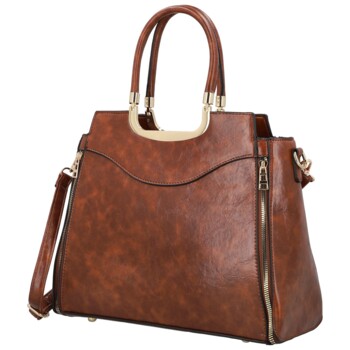 Dámska kabelka do ruky hnedá - Firenze Santina