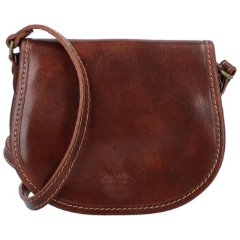 Dámska kožená crossbody hnedá - Delami Melisa