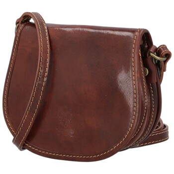 Dámska kožená crossbody hnedá - Delami Melisa