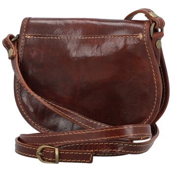 Dámska kožená crossbody hnedá - Delami Melisa