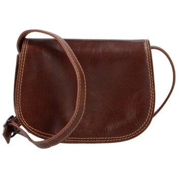 Dámska kožená crossbody hnedá - Delami Belinda
