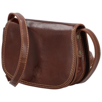 Dámska kožená crossbody hnedá - Delami Belinda