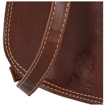 Dámska kožená crossbody hnedá - Delami Belinda