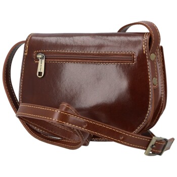 Dámska kožená crossbody hnedá - Delami Belinda