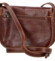 Dámska kožená crossbody kabelka hnedá - Delami Elrosa