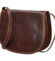 Dámska kožená crossbody hnedá - Delami Linda