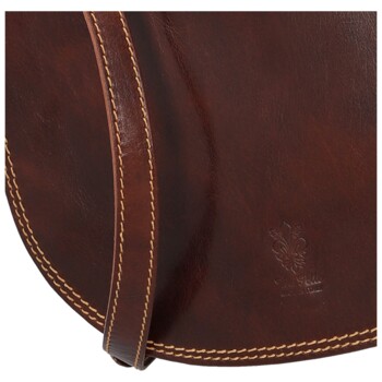Dámska kožená crossbody hnedá - Delami Linda