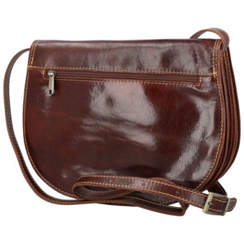 Dámska kožená crossbody hnedá - Delami Linda