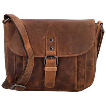 Dámska kožená kabelka camel - Greenwood Beccy