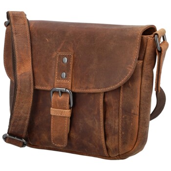 Dámska kožená kabelka camel - Greenwood Beccy