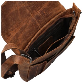 Dámska kožená kabelka camel - Greenwood Beccy