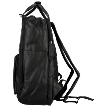 Kožený batoh čierny - GreenWood Christof