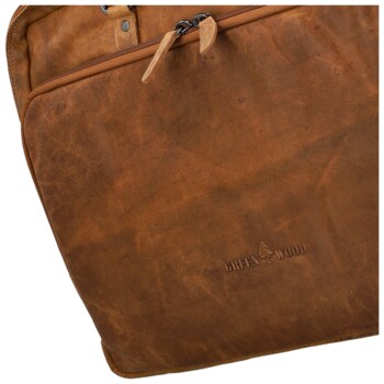 Pánska kožená taška camel - Greenwood Terisan