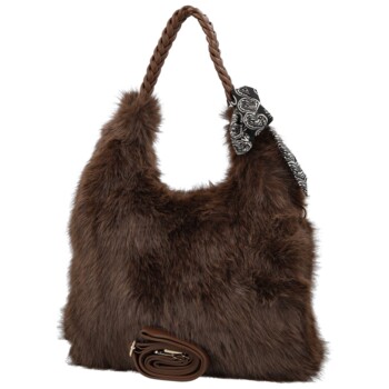 Dámska kabelka do ruky tmavo hnedá - Firenze Amélie